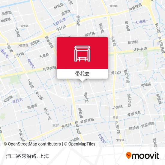 浦三路秀沿路地图