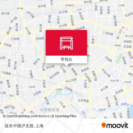 延长中路沪太路地图