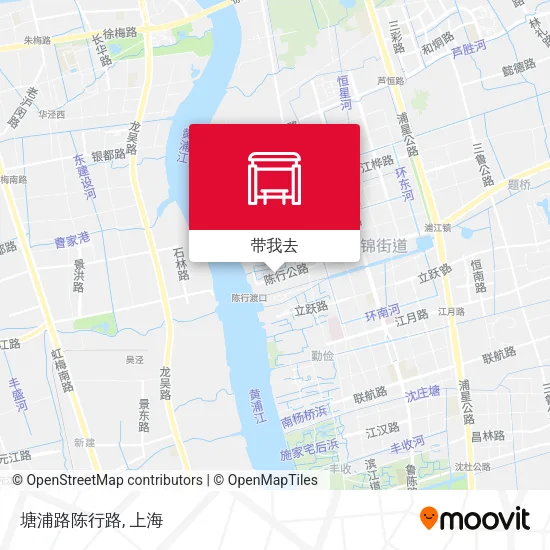 塘浦路陈行路地图