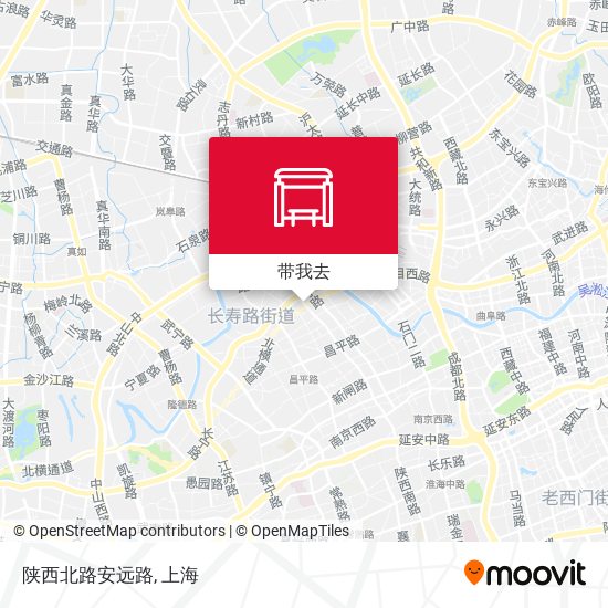 陕西北路安远路地图