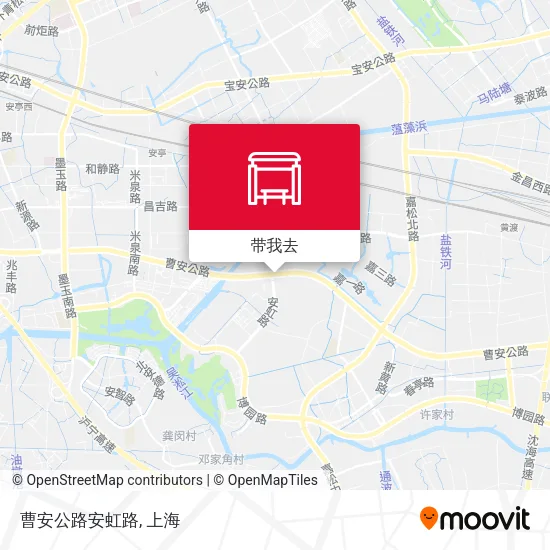 曹安公路安虹路地图