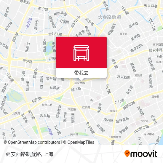 延安西路凯旋路地图