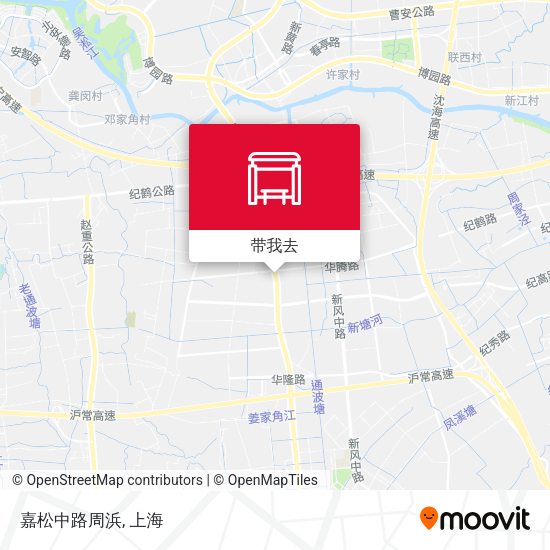 嘉松中路周浜地图