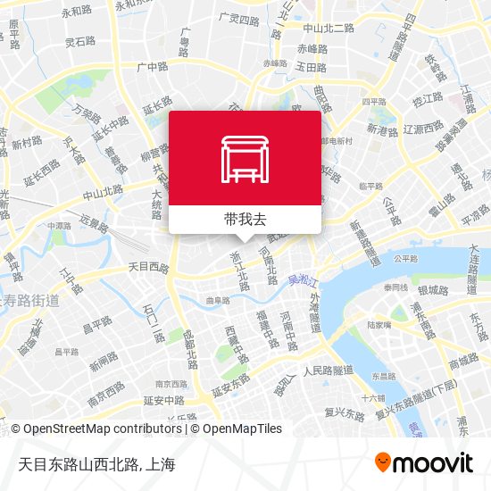 天目东路山西北路地图