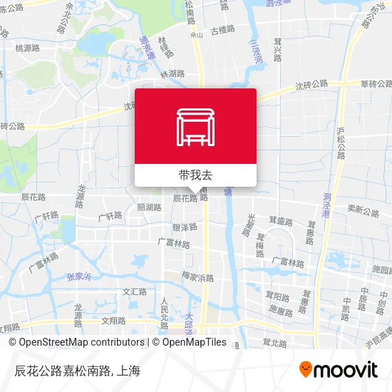 辰花公路嘉松南路地图