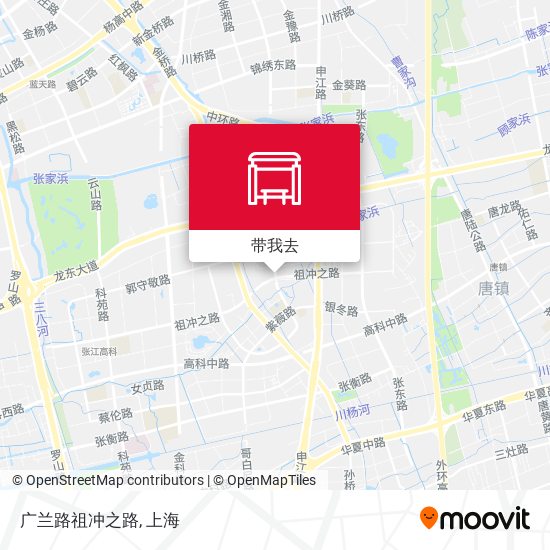 广兰路祖冲之路地图