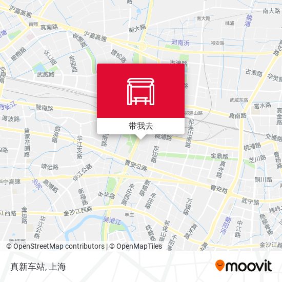 真新车站地图