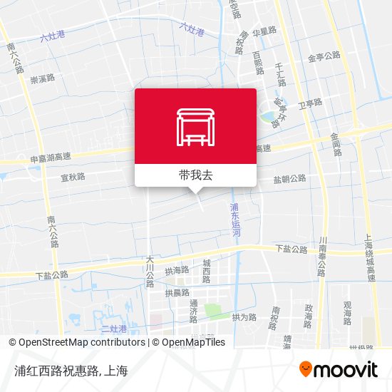 浦红西路祝惠路地图