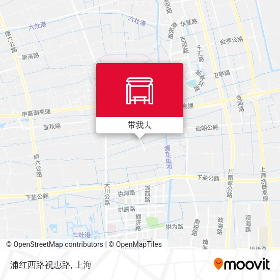 浦红西路祝惠路地图