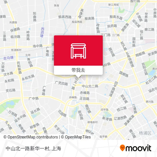 中山北一路新华一村地图