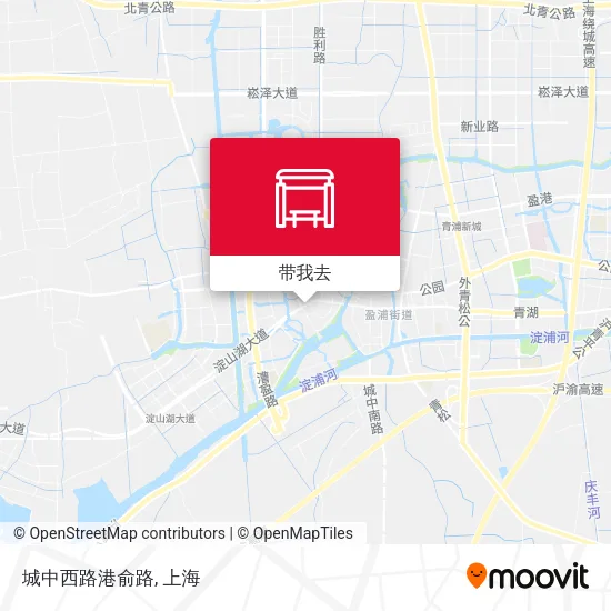 城中西路港俞路地图