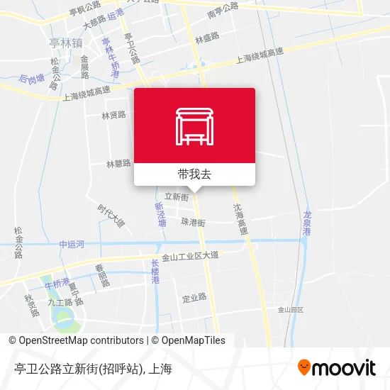 亭卫公路立新街(招呼站)地图