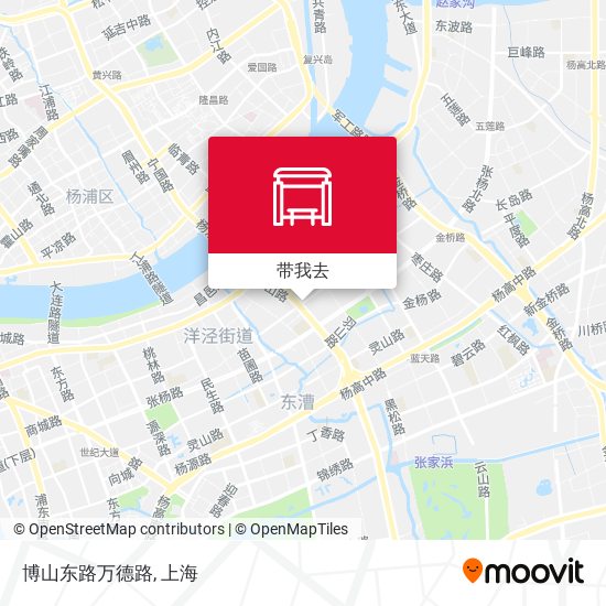 博山东路万德路地图
