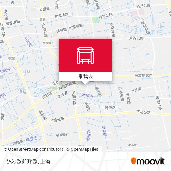 鹤沙路航瑞路地图