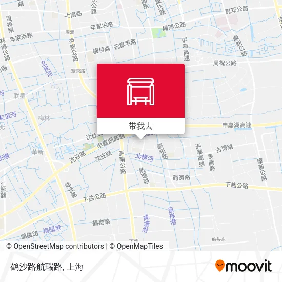 鹤沙路航瑞路地图