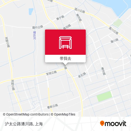 沪太公路潘川路地图