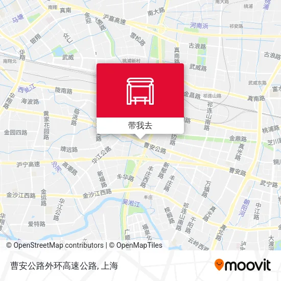 曹安公路外环高速公路地图