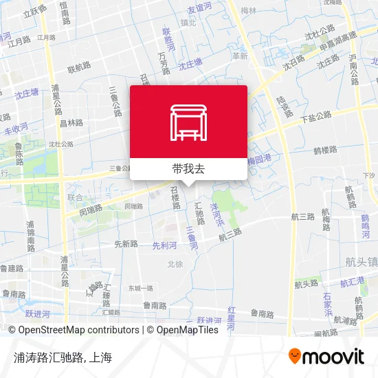 浦涛路汇驰路地图