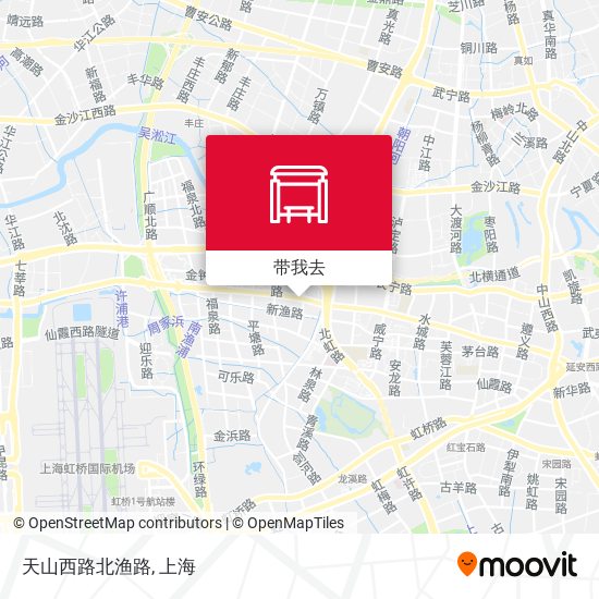 天山西路北渔路地图