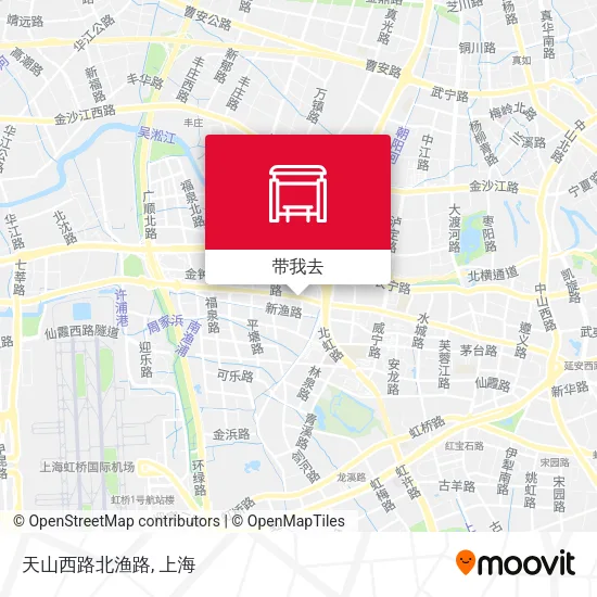 天山西路北渔路地图