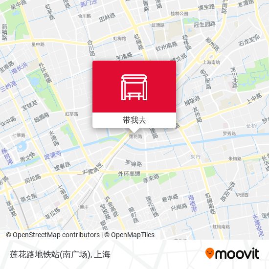 莲花路地铁站(南广场)地图