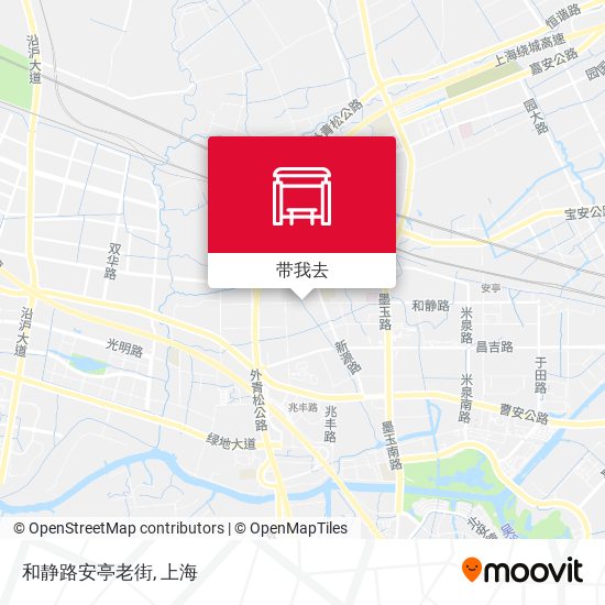 和静路安亭老街地图