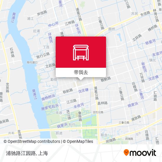 浦驰路江园路地图