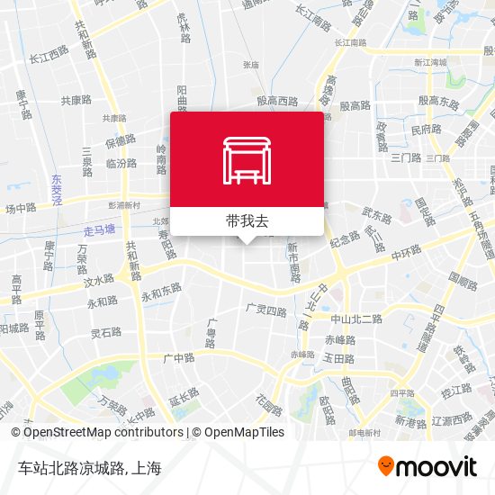 车站北路凉城路地图