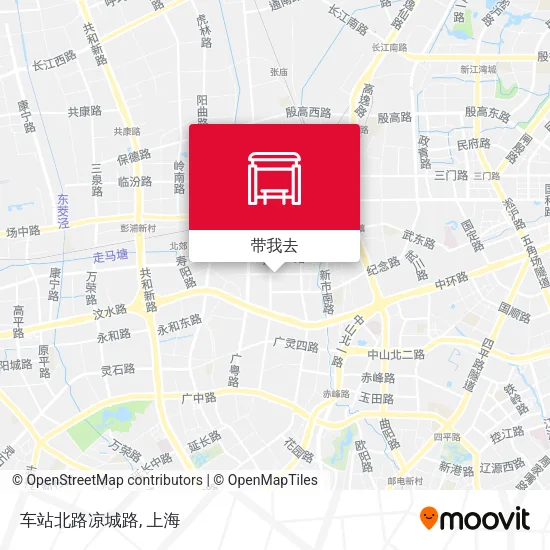 车站北路凉城路地图