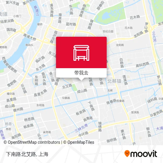 下南路北艾路地图