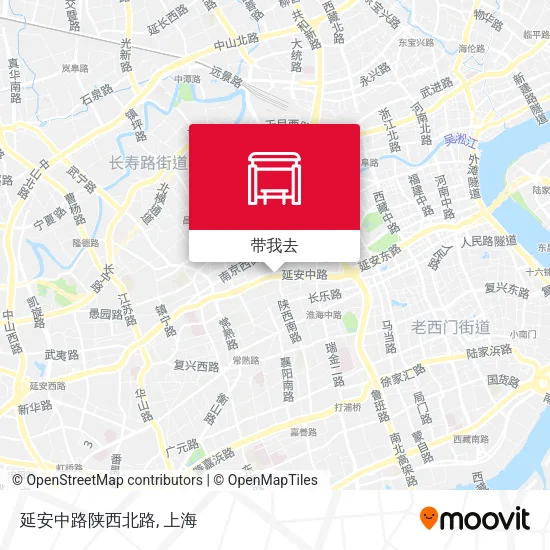 延安中路陕西北路地图