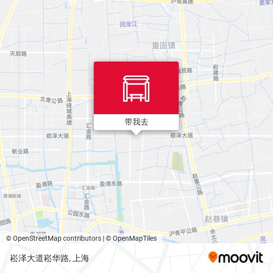 崧泽大道崧华路地图