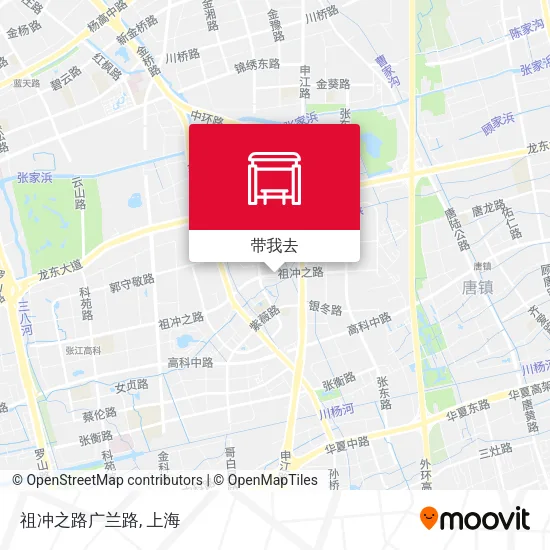 祖冲之路广兰路地图