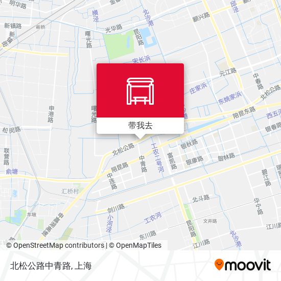 北松公路中青路地图