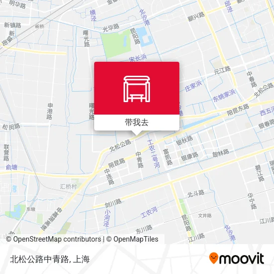 北松公路中青路地图