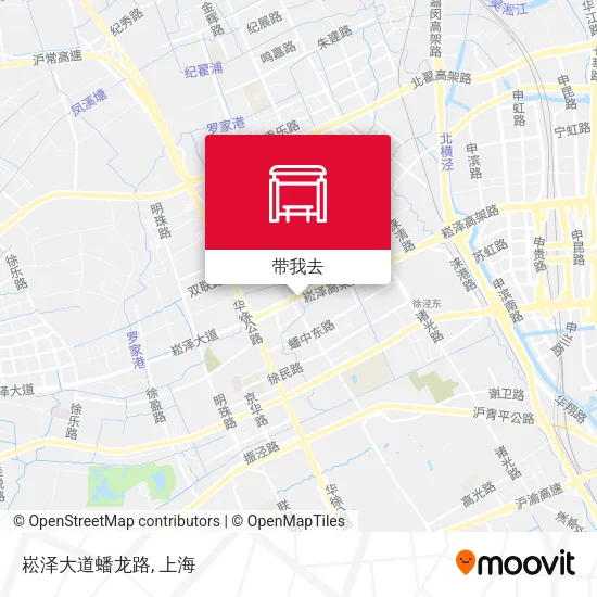 崧泽大道蟠龙路地图