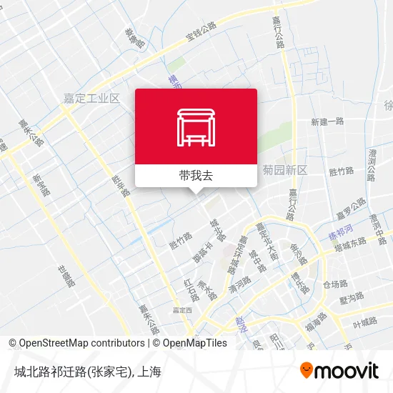 城北路祁迁路(张家宅)地图