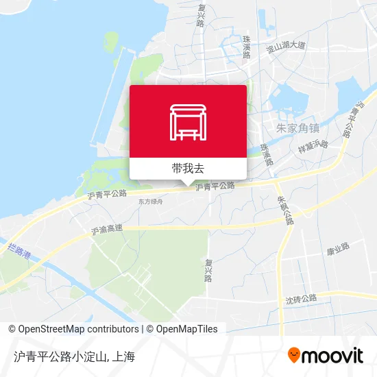 沪青平公路小淀山地图