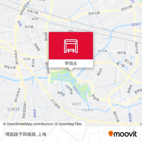 博园路于田南路地图