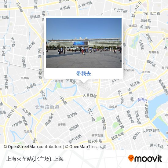 上海火车站(北广场)地图