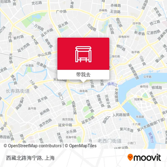 西藏北路海宁路地图