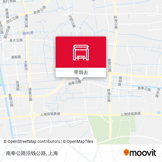 南奉公路沿钱公路地图
