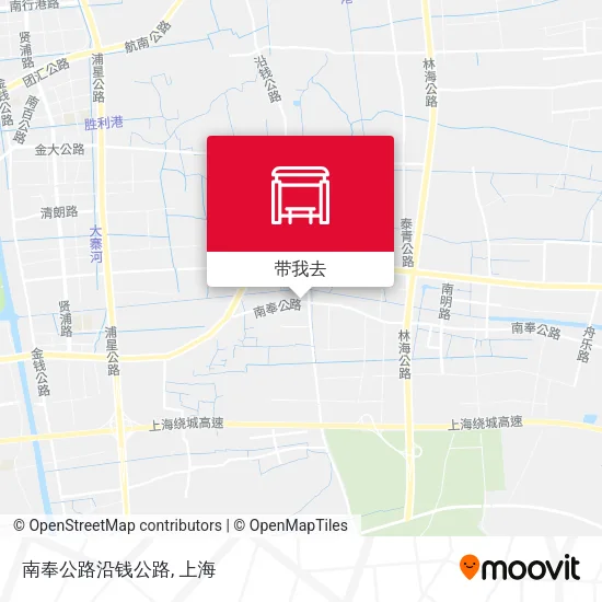 南奉公路沿钱公路地图