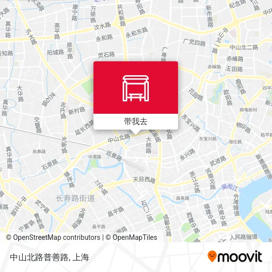 中山北路普善路地图