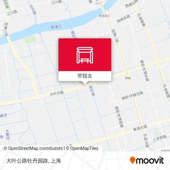 大叶公路牡丹园路地图