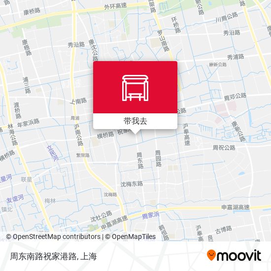 周东南路祝家港路地图