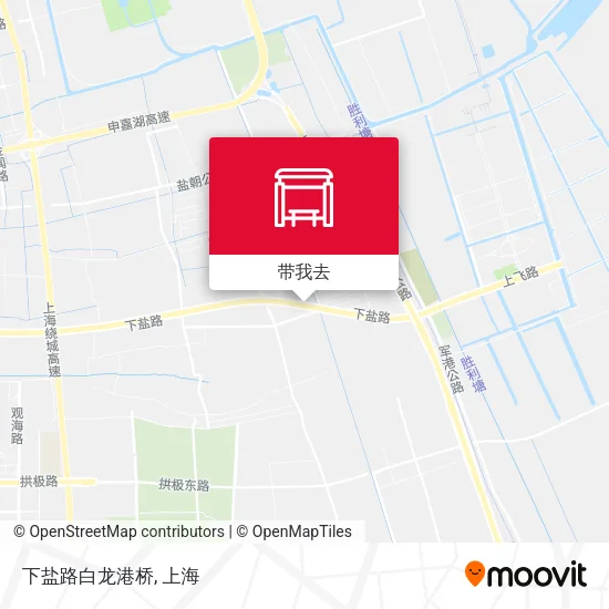下盐路白龙港桥地图