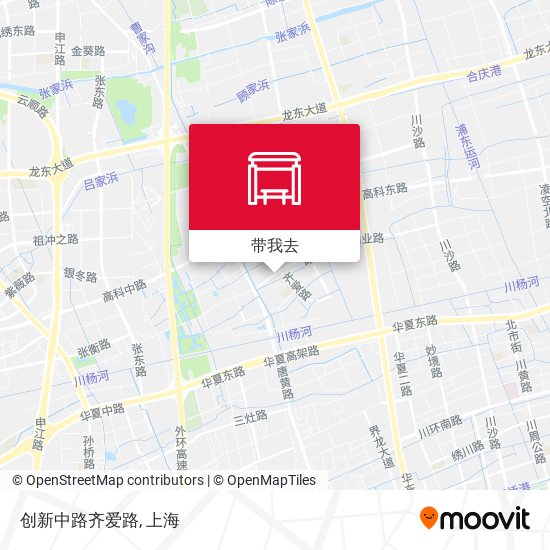 创新中路齐爱路地图