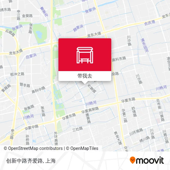 创新中路齐爱路地图