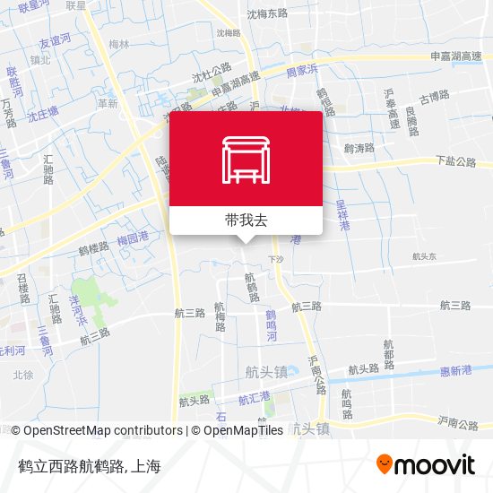 鹤立西路航鹤路地图